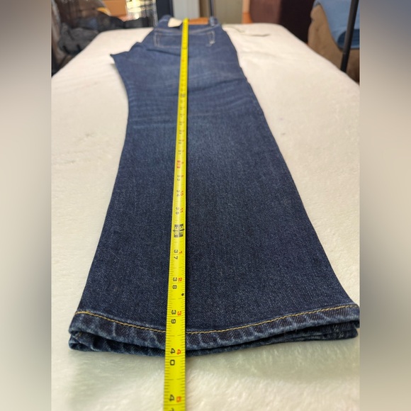 American Eagle Outfitters Straight Crop Dark Blue Women's Jeans - Picture 7 of 11